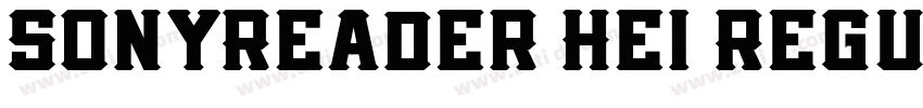 SonyReader Hei Regul字体转换